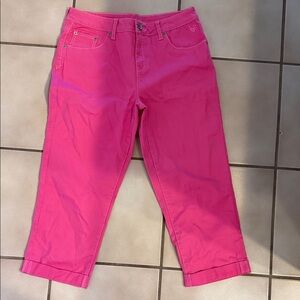 Justice Hot Pink Cropped Pants